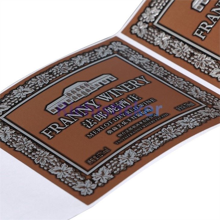 Soft Aluminium Foil Wine Bottle Labels
